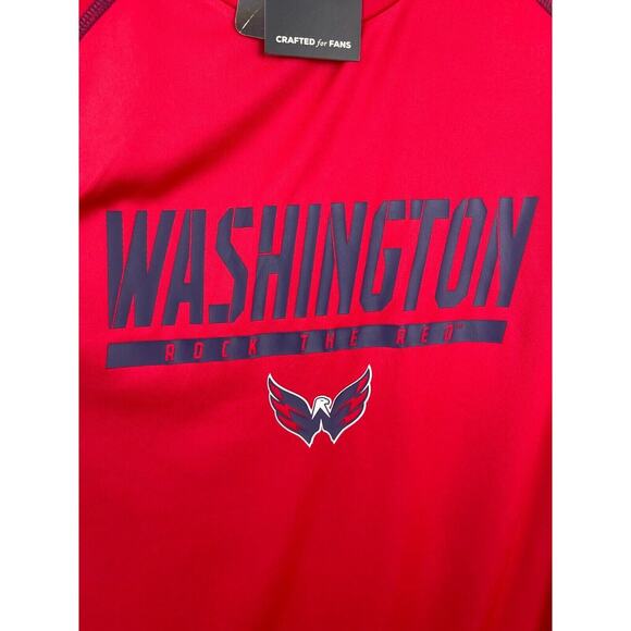 Fanatics Washington Capitals T Shirt Mens XL Red Short Sleeve NHL Hockey - Picture 5 of 10